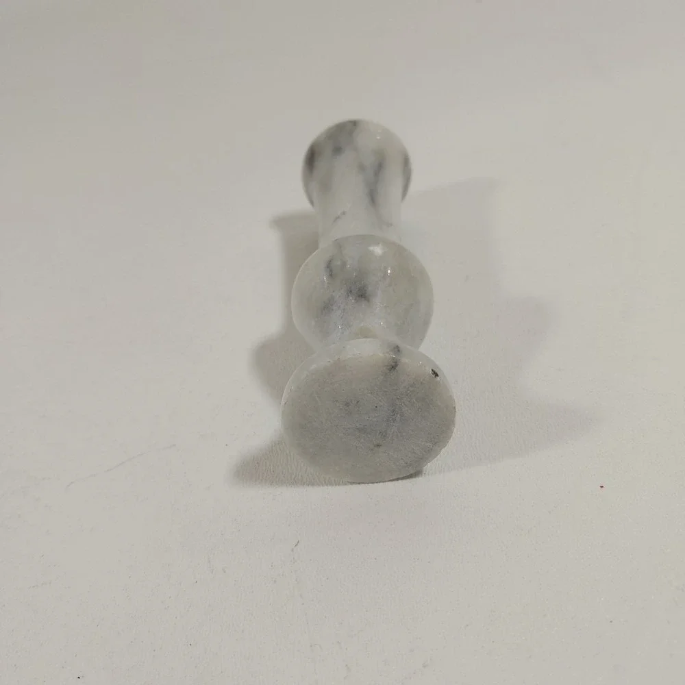 Small VINTAGE turned Marble Bud‎ Vase 4.5 in